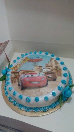 Moelleux au chocolat sur le thème Cars